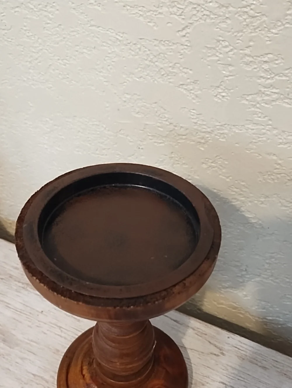 Woven Rattan Basket with Double Handles - Brown Candle Holder